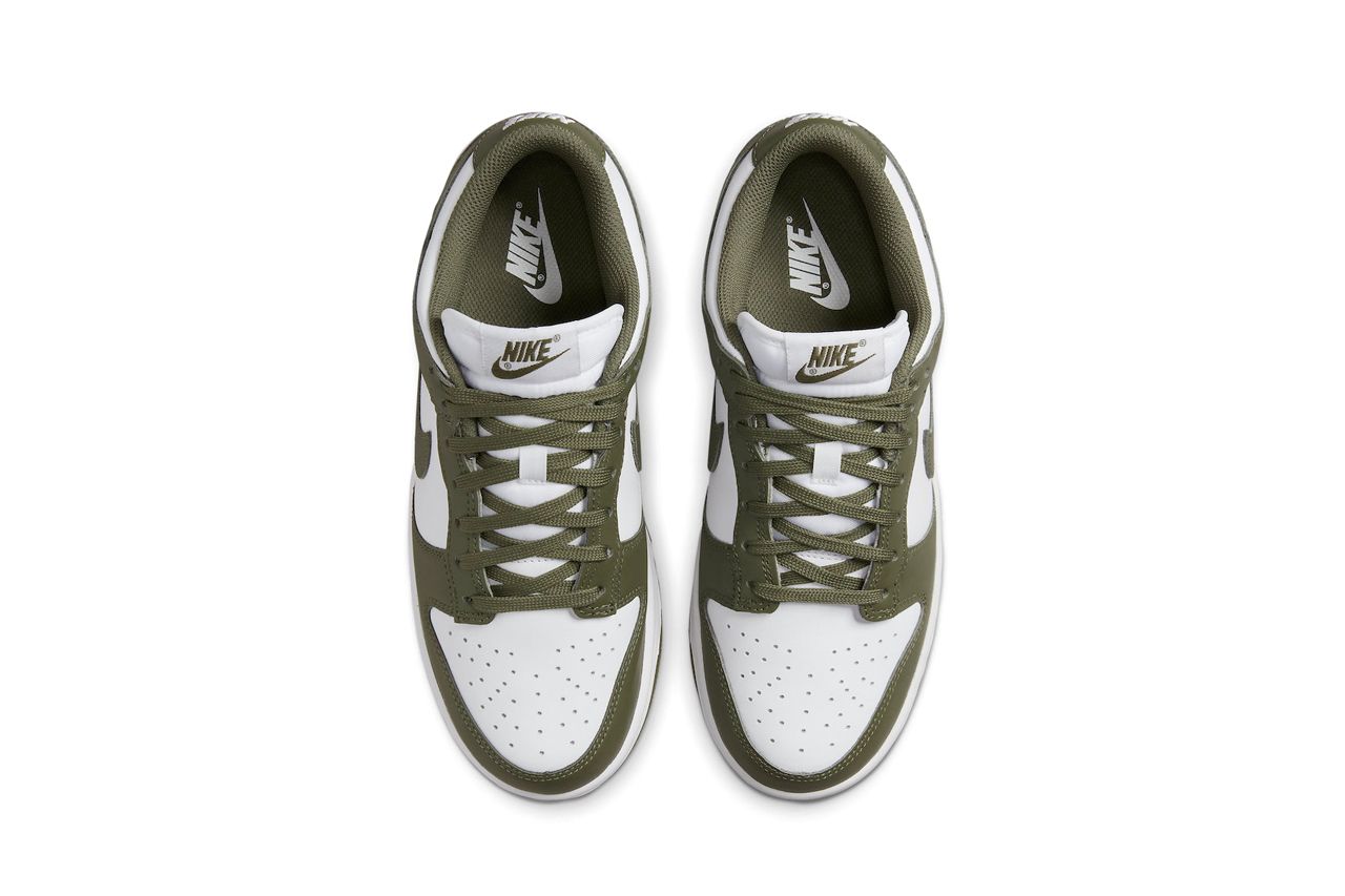 Official photos at the Nike Dunk Low “Medium Olive”