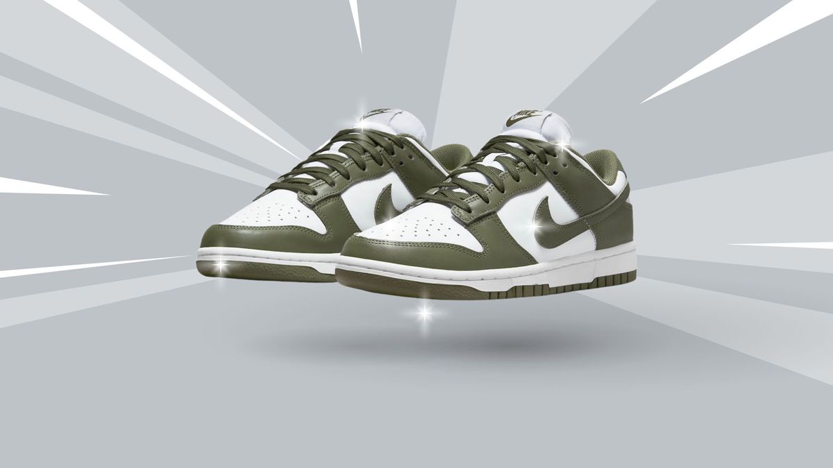 Official photos at the Nike Dunk Low “Medium Olive”