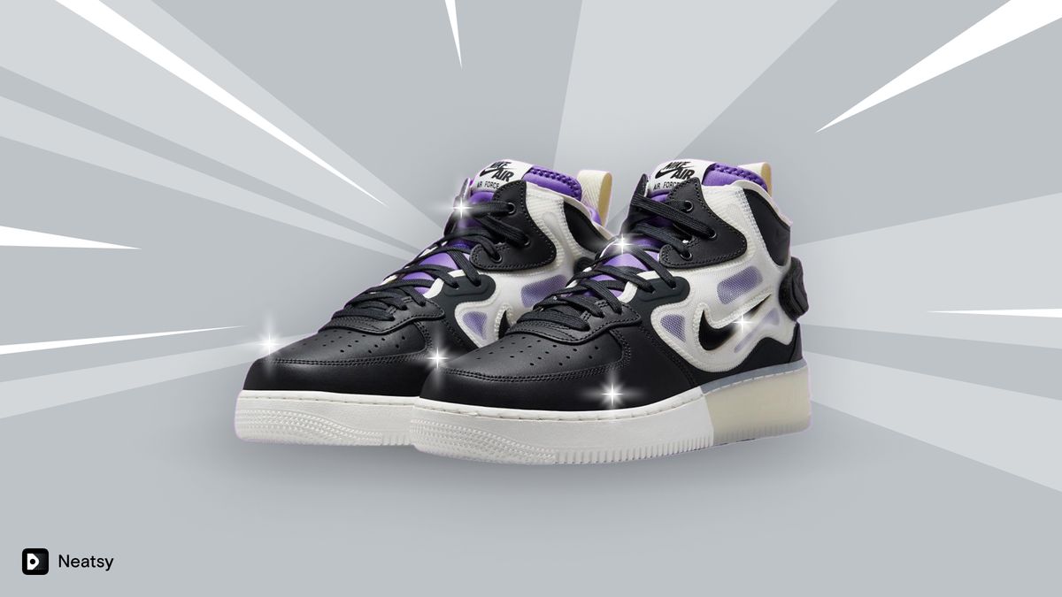 Nike Air Force 1 Mid React "Black/Purple"