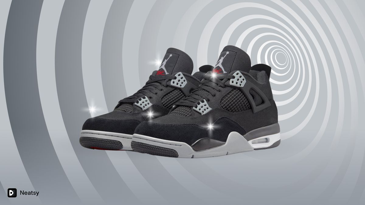 Air Jordan 4 "Black Canvas"